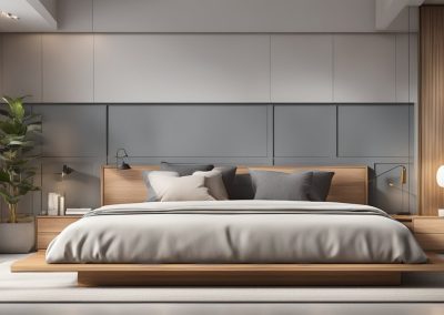 Modern Tranquility: Enhance Your Sleep with Elegant Wooden Bed Designs