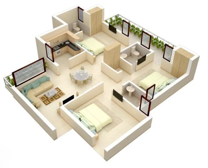 Modern 3 bedroom house plans that are affordable for everyone