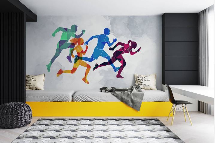 Bedroom-Wallpaper-Design-For-The-Athlete-In-You