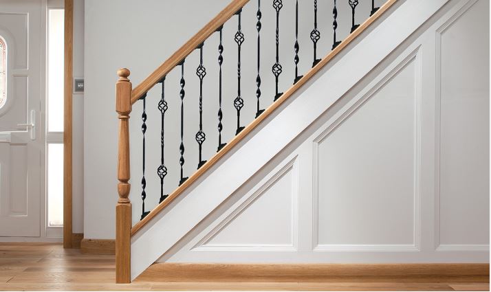 Wood-and-Metal-Combination-Staircase-Design