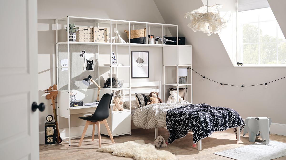 A Playful and Practical Bedroom