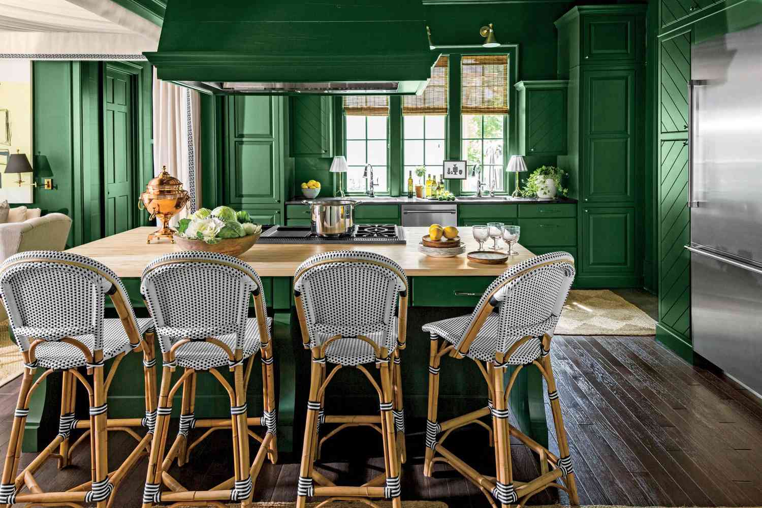 Emerald Green, Grey And Beige