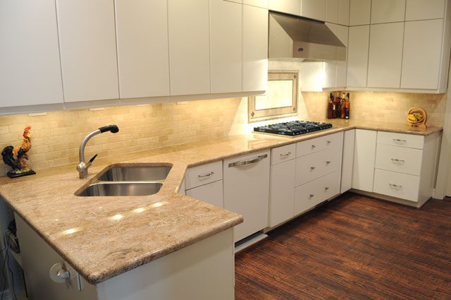 Granite backsplash