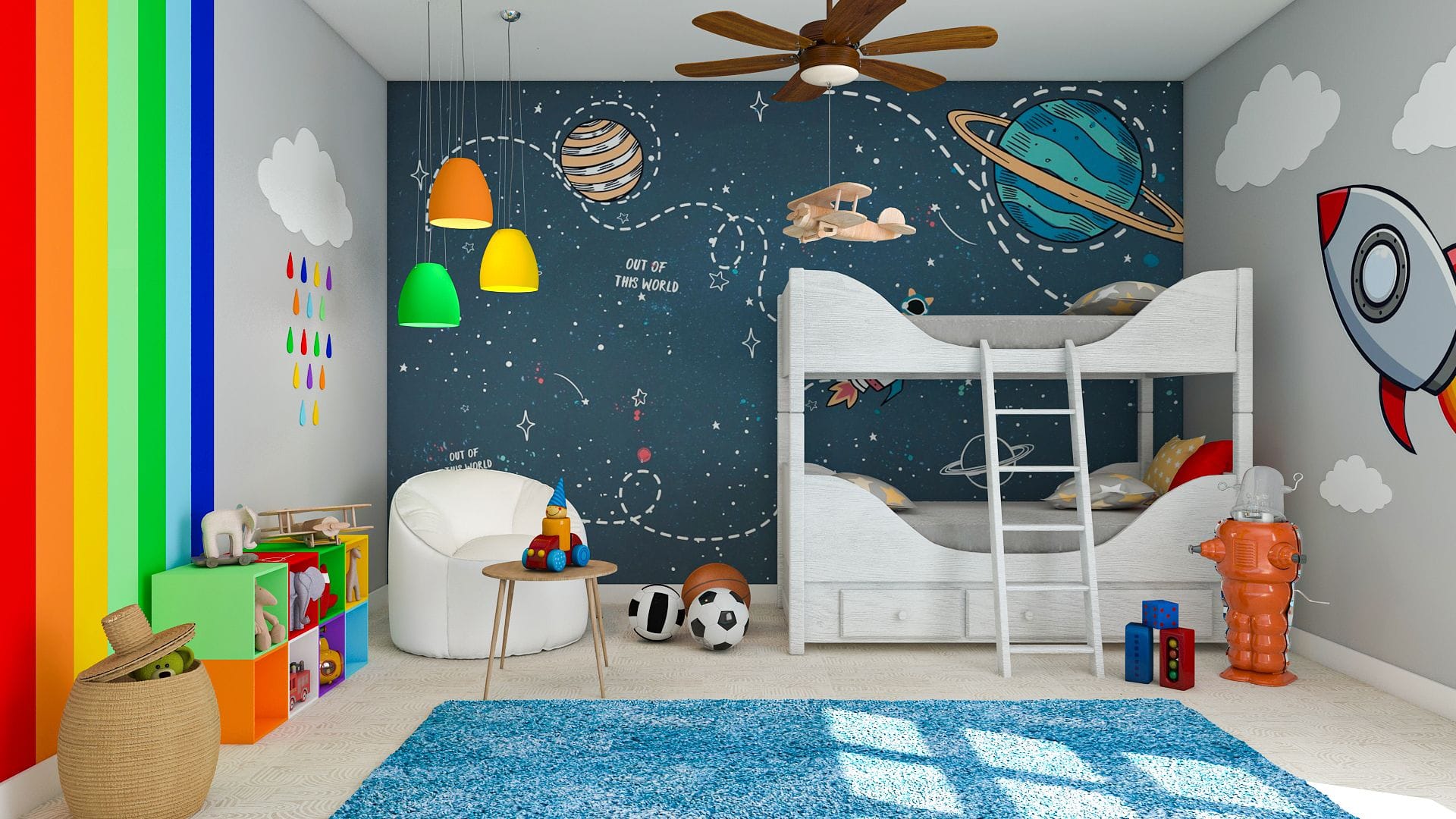 Space-themed-kids-room