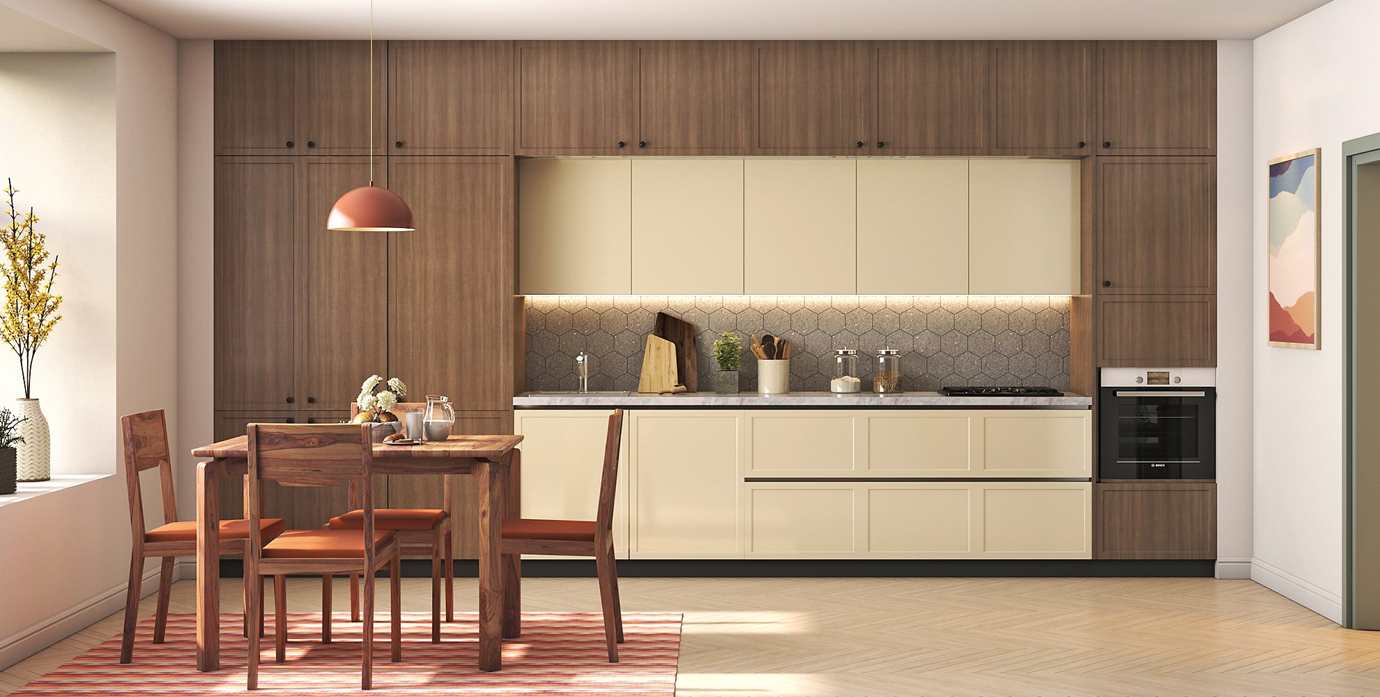 Straight Kitchen