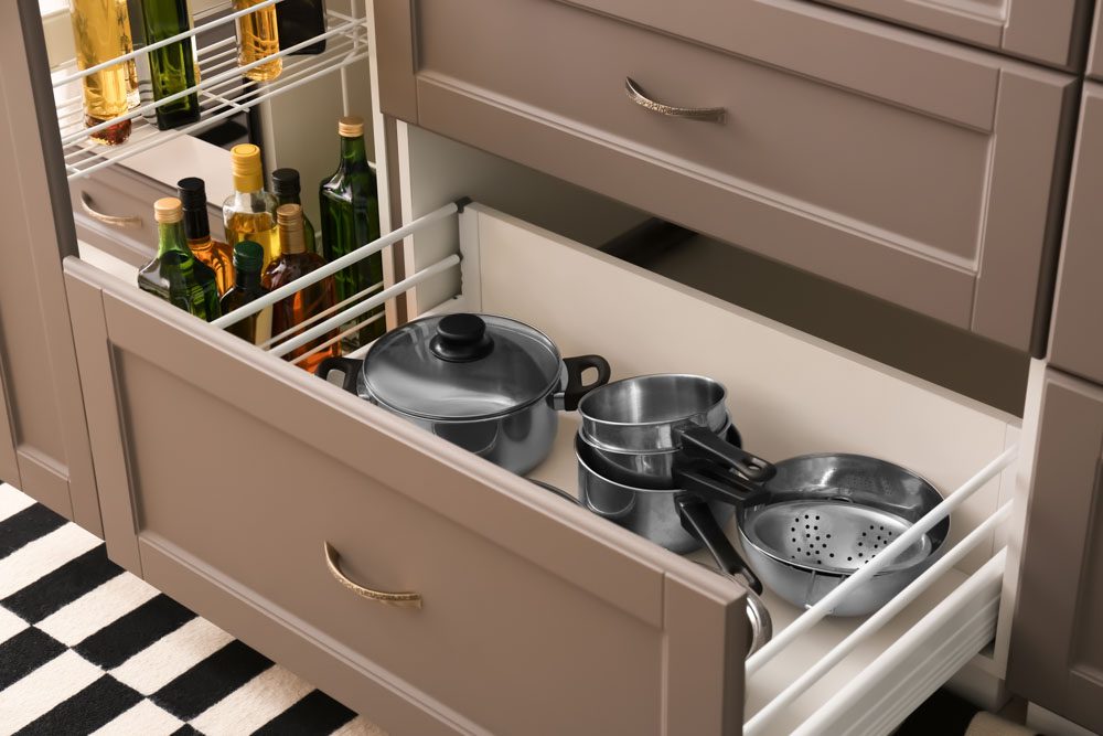Thin pull out Kitchen design