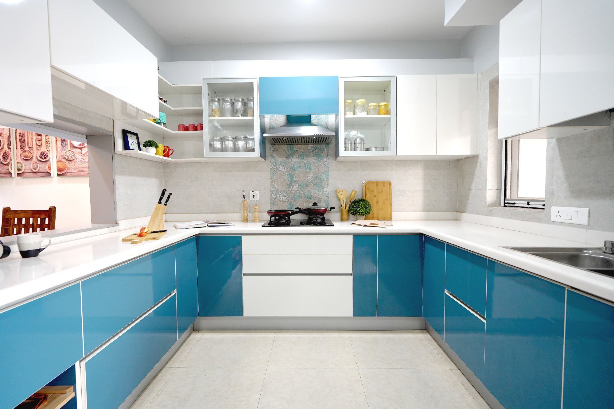 U Shaped Modular Kitchen Design