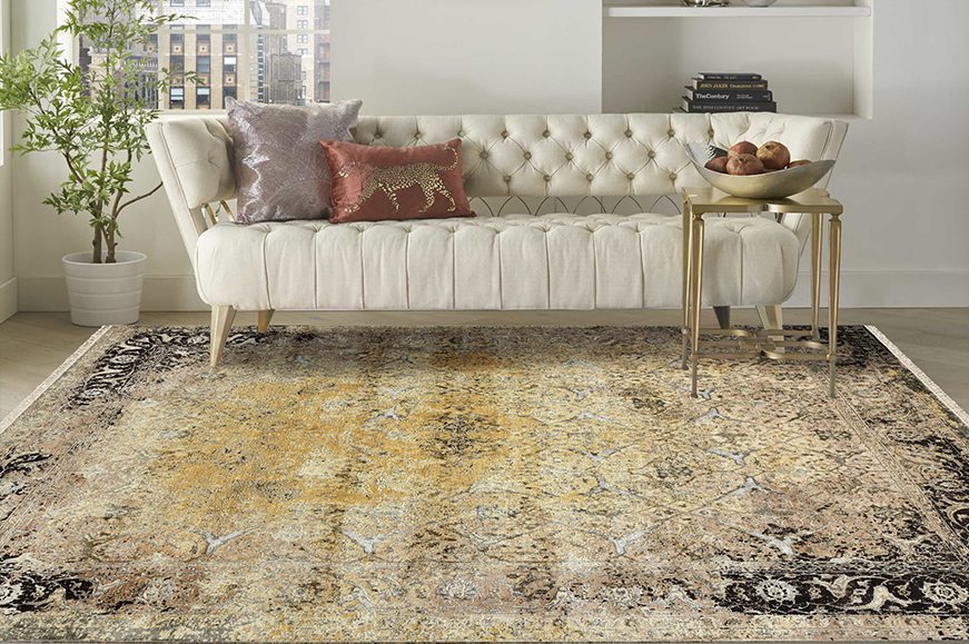 Rugs help avoid unwanted accidents and lend a comforting look.