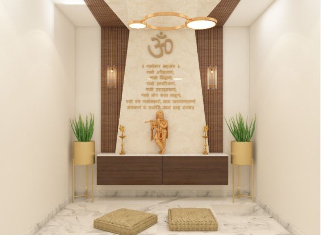 Simple-and-Modern-Floating-Devghar-Design