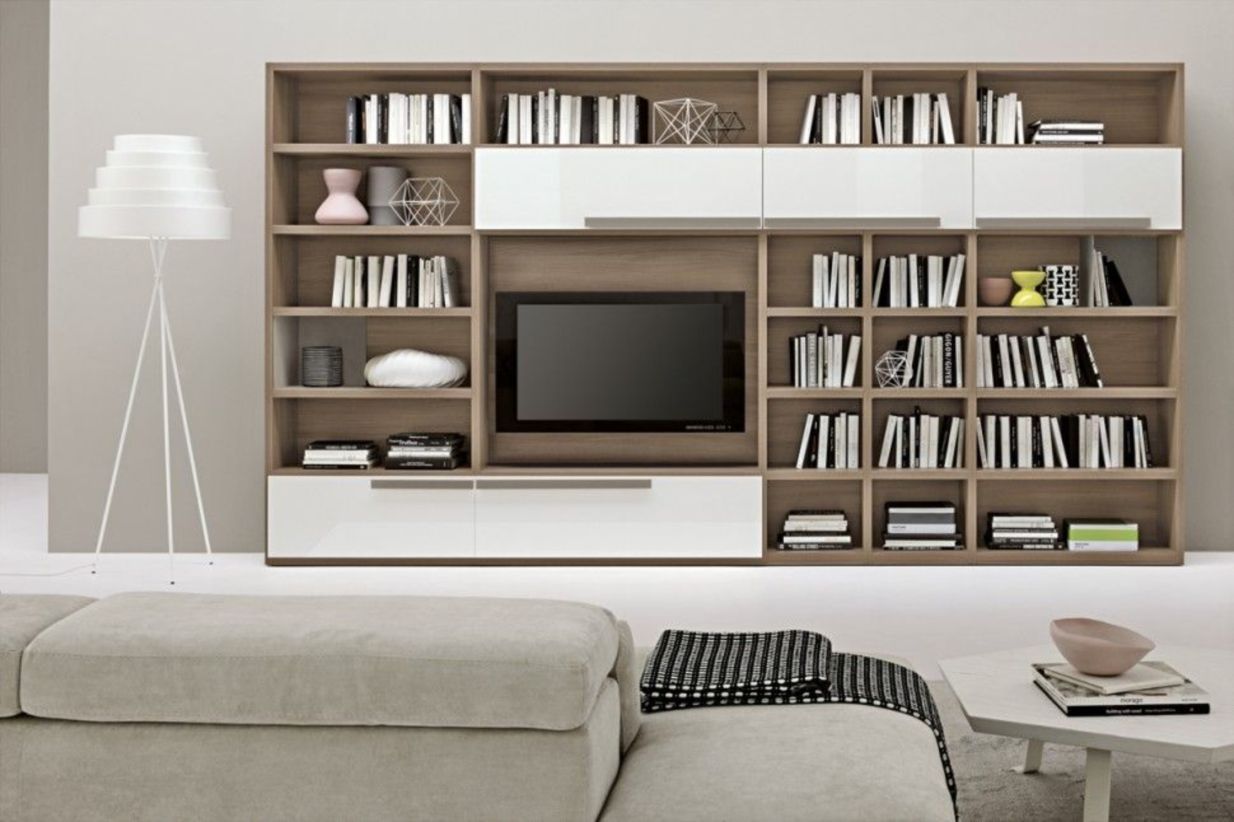 TV Units with Integrated Bookshelves