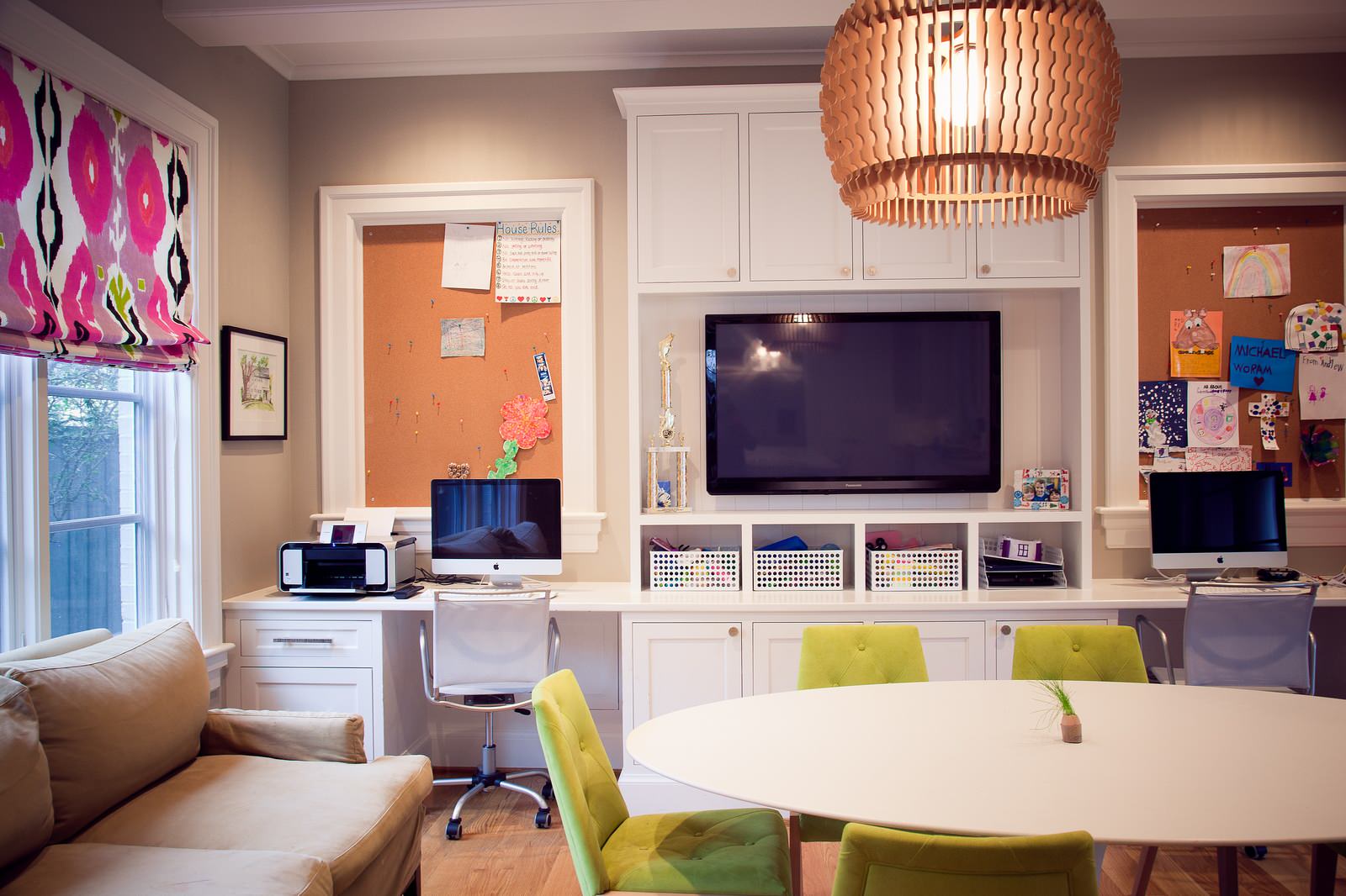 TV Units with a Built-In Work-From-Home Desk