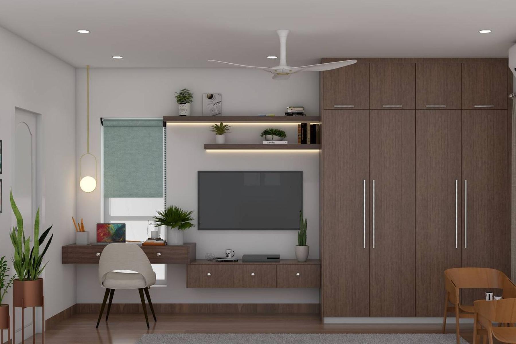 TV Units with an Integrated Vanity Area