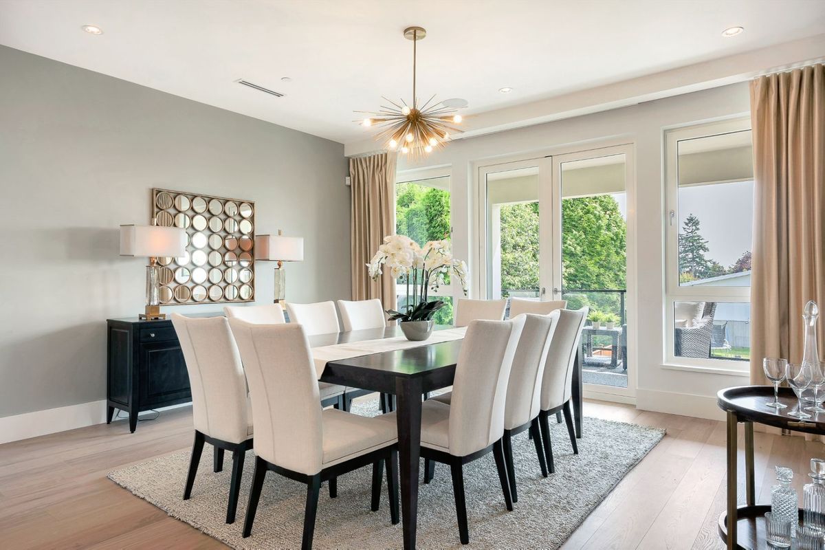 White and Beige Dining Room Color Palette